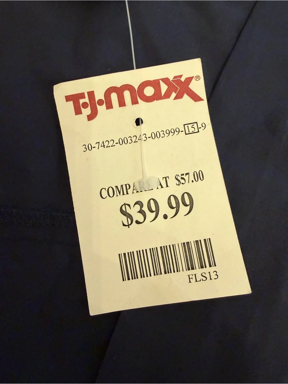 NWT Nicole Miller New York Navy Smocked Waist Tiered Cotton Midi Dress Size L - Picture 6 of 6